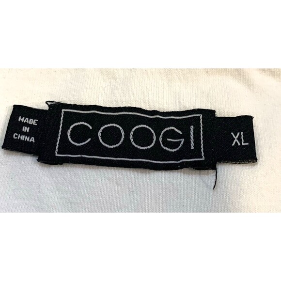 VTG Coogi Polo Shirt Mens XLGoogi Chest Patches Stripes Hip Hop Preppy Y2K - Picture 8 of 10